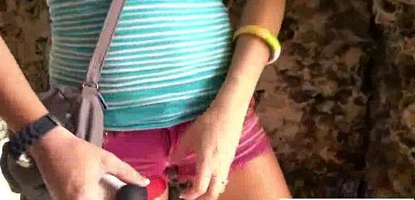  Alone Cute Girl Insert In Her Pussy Things (nikki nirvana) clip-10